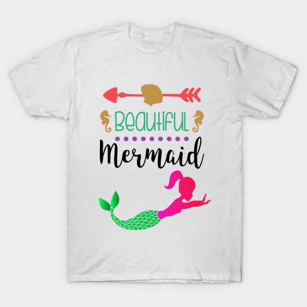 Beautiful mermaid T-Shirt by MissSwass